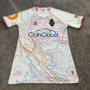 White and Pink Men's Jersey